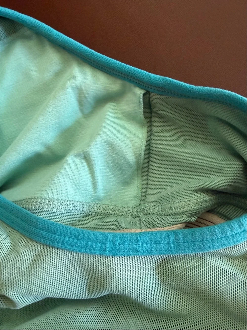 lululemon athletica Turquoise Script Sports Top